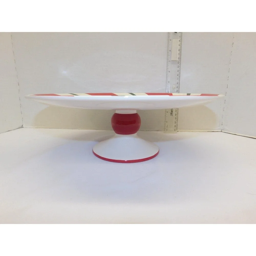 Pier 1 Candy Cane Dessert Cake Serving Stand